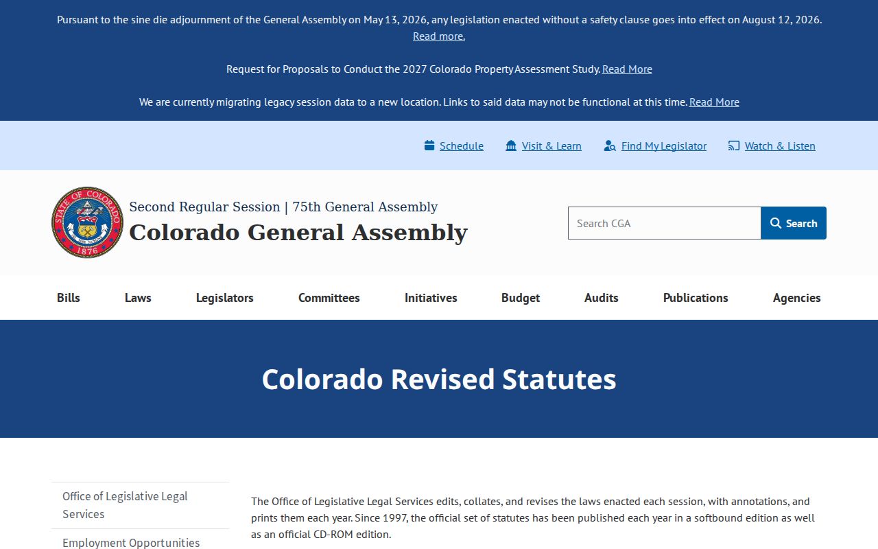 Costilla County traffic court records Colorado statutes gateway